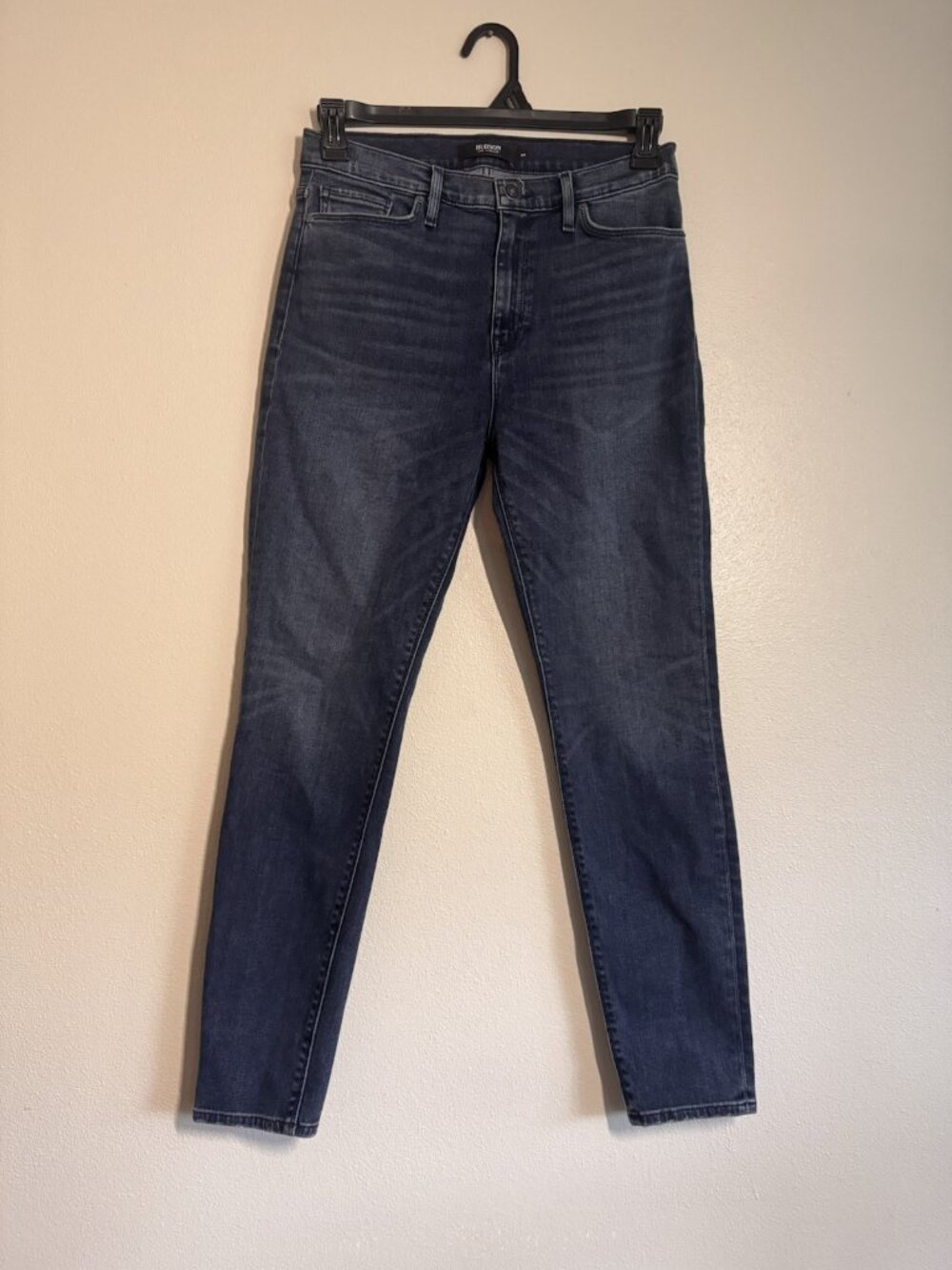 Hudson Barbara Super Skinny Jeans Size 29 Gambit 2 Dark Blue Stretch